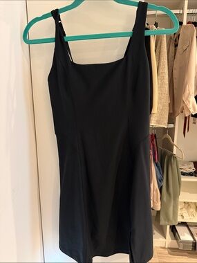 Abercrombie & Fitch Black Mini Square-Neck Dress